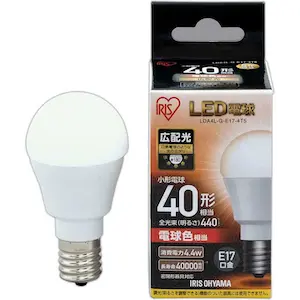 LED電球 E17 40w アイリスオーヤマ