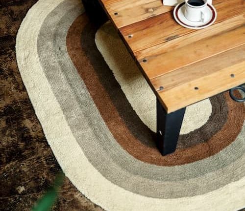 Moltke Brown M モルトケ [ レビュー ] ラグ マット w140 x D100cm