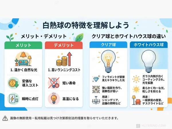 白熱球の特徴・メリット・デメリット