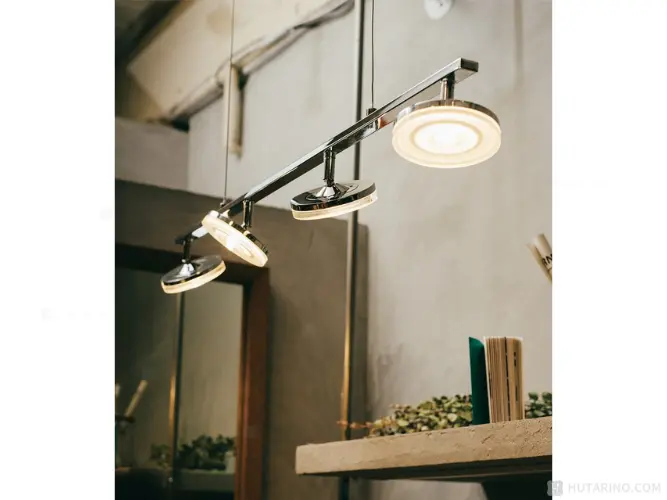 LT-1417 ラスター LED ペンダントライト リビングで使用した写真