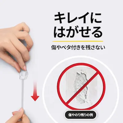 3M コマンド フック ケーブルクリップ 配線止め クリア Sサイズ 20個 CMG-S-CL20 コードクリップ コードフック まとめる