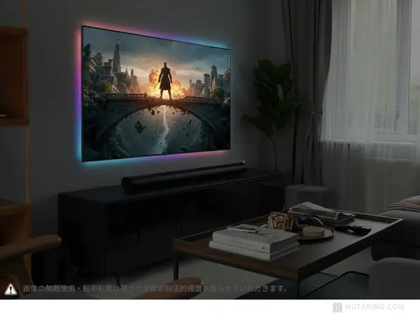 LEDテープライト テレビ裏（シアターライティング）