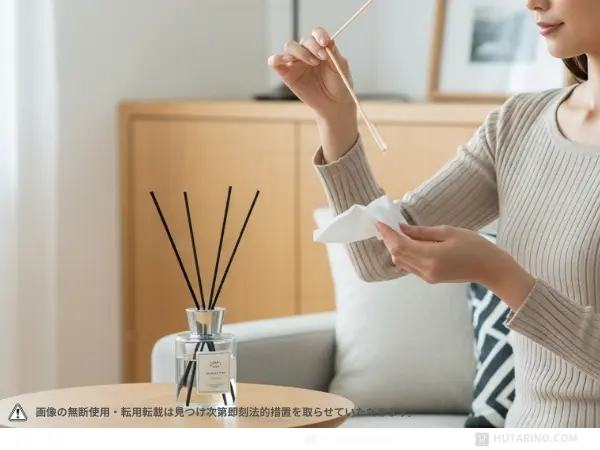 リードスティックを反転させて香りを復活させる方法