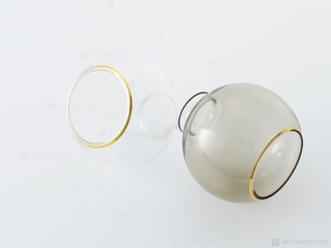 LT-4033 Pommery ポメリー ペンダントライトのグレーのガラスセードの写真