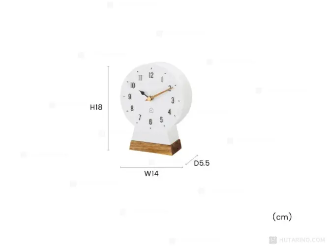 CL-4097 Polku ポルク テーブルクロックのサイズ表記