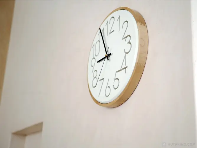 CL-4341 Nokka ノッカ ウォールクロック WHの使用イメージ写真