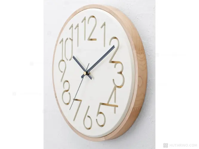 CL-4341 Nokka ノッカ ウォールクロック WHを横から見た写真