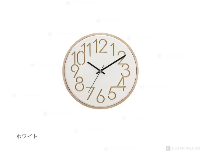 CL-4341 Nokka ノッカ ウォールクロック 単品商品写真 WH