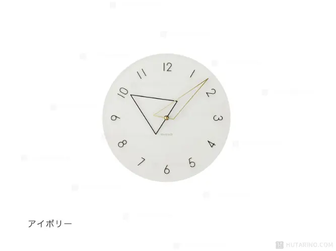 CL-4342 Kolmio コルミオ ウォールクロック IV アイボリーの単品商品写真