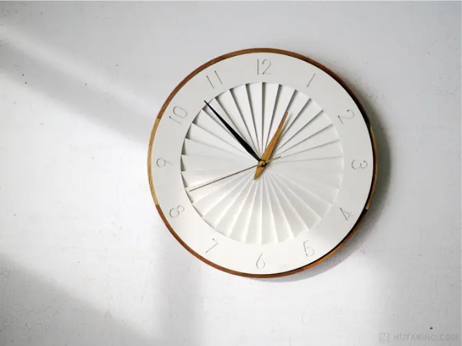 CL-4384 Ludvika ルドヴィーカ ウォールクロック 段差がよくわかる写真