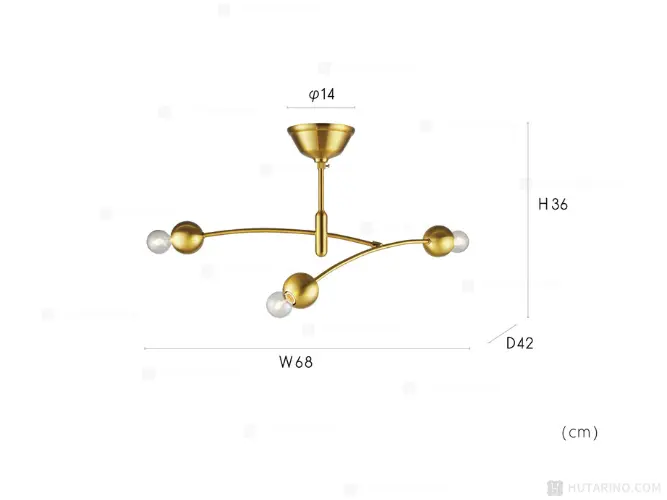 LT-4372 LT-4375Comette コメット シーリングライト サイズ表記