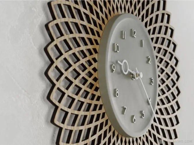 CL-4257 Kuschel クシェル ウォールクロック 立体的な文字盤の様子