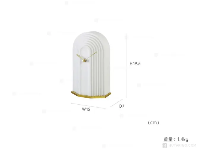 CL-4308 Elima エリマ テーブルクロック サイズ表記
