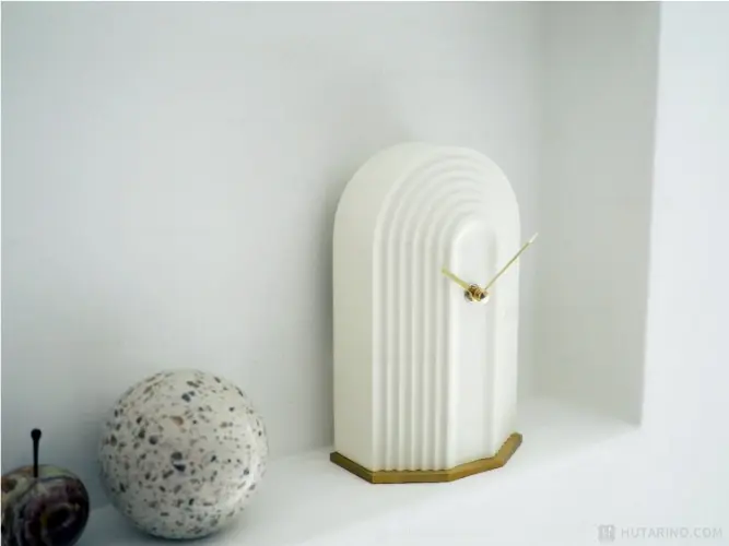 CL-4308 Elima エリマ テーブルクロック 玄関に置いてみた写真