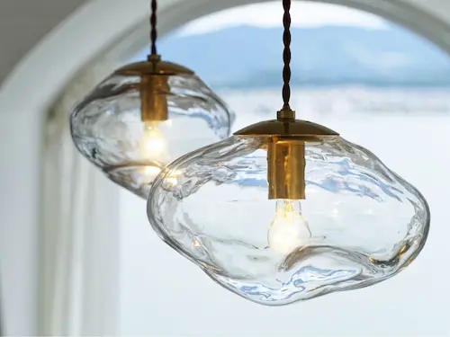 Neron ネロン | レトロなガラスの雲。オブジェのようなペンダントライト【レビュー・詳細情報】 LT-4264