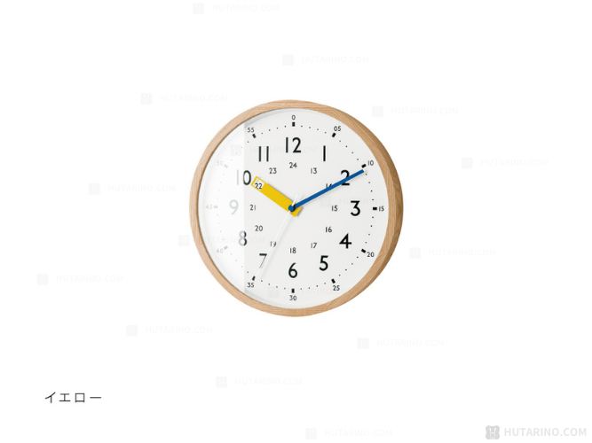 CL-2937 Storuman ストゥールマン YE イエロー WALL CLOCK 壁掛け時計 電波掛け時計 Radio Controlled Wall Clock