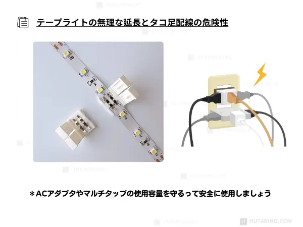 容量を超えた「無理な延長」やタコ足配線の危険性