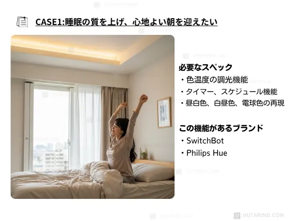 睡眠の質を上げる機能に必要なスペック