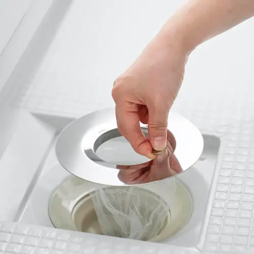 山崎実業 Tower お風呂の排水口ネットホルダー