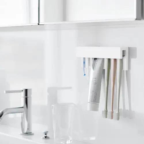 フィルムフック差し込み式歯ブラシ&チューブホルダー タワー W18