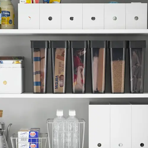 パッキン付きスリム収納ケース 2.3L 山崎産業 tower