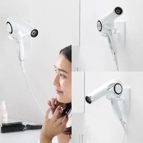 ウォール角度調節ドライヤーホルダー タワー 石こうボード壁対応