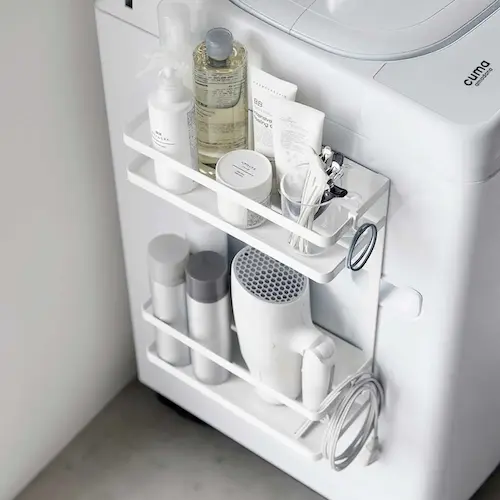 洗濯機横マグネット収納ラック タワー 2段 tower 山崎実業