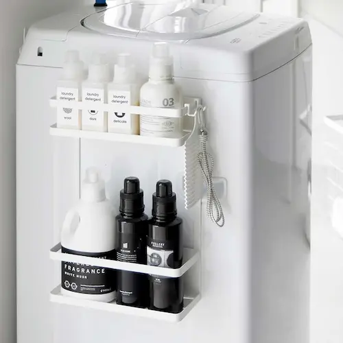 洗濯機横マグネット収納ラック タワー 2段 tower 山崎実業